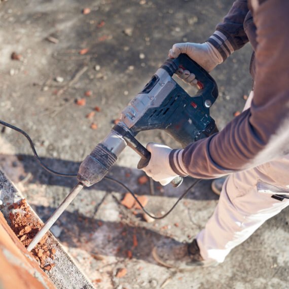 Real,Construction,Worker,Working,On,A,House,Renovation,-,Authentic